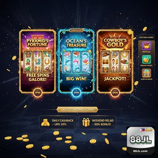Exciting mobile slots available at 88jl online casino in the Philippines - 88jl